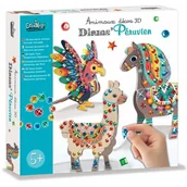 Zestawy naczyń dla dzieci - CREA LIGN' ZESTAW KREATYWNY Zwierzęta Południowoamerykańskie z diamentami - miniaturka - grafika 1