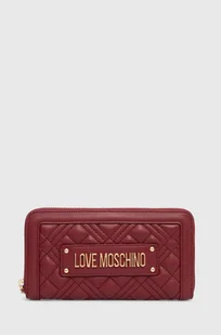 Love Moschino portfel damski kolor bordowy JC5600PP1LLA0000 - Portfele - miniaturka - grafika 1