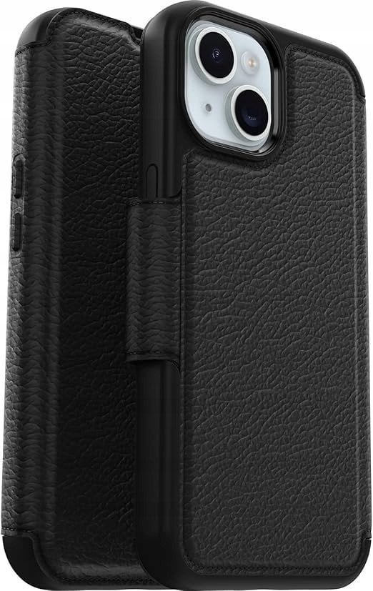 Otterbox Strada MagSafe Wallet Case, iPhone 15, Black