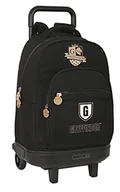 Plecaki - HARRY POTTER duży plecak z kołami, kompaktowy, wymienny, idealny dla dzieci w różnym wieku, wygodny i wszechstronny, jakość i wytrzymałość, 33x22x45 cm, kolor czarny, czarny, Estándar, Casual - miniaturka - grafika 1