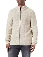 Kurtki męskie - Blend Męska kurtka z dzianiny 20714634, 141107/Oyster Gray, M - miniaturka - grafika 1