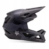 Kaski rowerowe - Kask rowerowy dziecięcy Fox Junior Rampage Ce Black Camo czarny - miniaturka - grafika 1