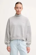 Bluzy damskie - Pepe Jeans bluza damska kolor szary gładka PL5800007 - miniaturka - grafika 1