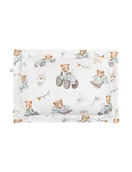 Kołdry i poduszki dla dzieci - Bonjour Cherie Poduszka bambusowa z falbanką 50/70 Traktory - miniaturka - grafika 1