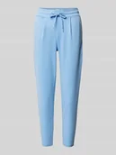 Spodnie damskie - Spodnie o luźnym, skróconym kroju z zakładkami w pasie model ‘KATE’ - miniaturka - grafika 1