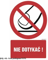 Tablice BHP - SIGNPROJECT GC051 - Nie dotykać 300x450 - miniaturka - grafika 1