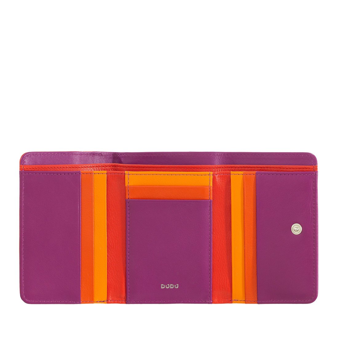 DUDU Damskie portfel RFID mały portmonetka ze skóry cielęcej Nappa kolorowy