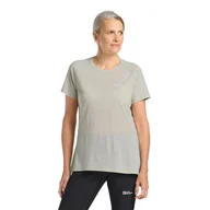 Koszulki i topy damskie - T-shirt damski Jack Wolfskin KAMMWEG S/S W seal - XS - miniaturka - grafika 1