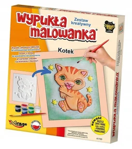 Mirage Hobby Wypukła Malowanka - Mały Kotek - - Zabawki kreatywne - miniaturka - grafika 1