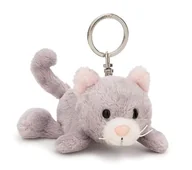 Plecaki - NICI 62133 breloczek kotek, wierny towarzysz do plecaka lub torby, zawieszka do kluczy dla małych i dużych, 10 cm, szary - miniaturka - grafika 1