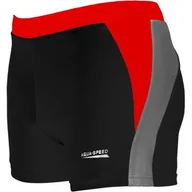 Kąpielówki męskie - Aqua-Speed, Kąpielówki męskie, Dario, czarno-czerwony, rozmiar XXXL - miniaturka - grafika 1