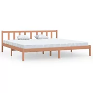 Łóżka - vidaXL Rama łóżka miodowy brąz lite drewno sosnowe 200 x 200 cm 810105 - miniaturka - grafika 1