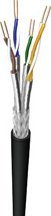 Draka Draka Cable for laying in the ground UC900 SS23 PE, Cat 7, S/FTP, PiMF, black, 100 m Ring - 60015266