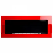 Biokominki - Biokominek 900x400mm Globmetal czerwony połysk z szybą kod: 001.08.013.01 - miniaturka - grafika 1