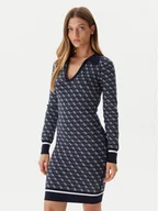 Sukienki - Guess Sukienka dzianinowa W5BK25 Z3JD2 Granatowy Slim Fit - miniaturka - grafika 1
