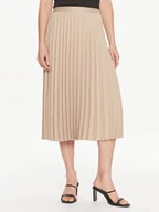 Spódnice - Tommy Hilfiger Spódnica plisowana Fluid WW0WW41793 Beżowy Regular Fit - miniaturka - grafika 1
