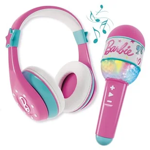 Barbie Niech zabrzmi twój styl Słuchawki i mikrofon LISCIANI - Instrumenty muzyczne dla dzieci - miniaturka - grafika 1