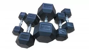 Bauer Fitness Hantla ogumowana HEX 20 kg - - Torby sportowe - miniaturka - grafika 1