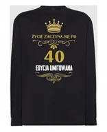 Koszulki męskie - Longsleeve męski Urodzinowy 40 Lat r.3XL - miniaturka - grafika 1