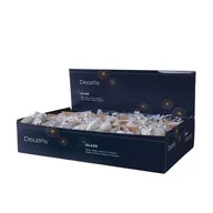 Bombki - Wiązka bombek szklanych szyszki 6 cm 3 sztuki biały / srebrny - miniaturka - grafika 1