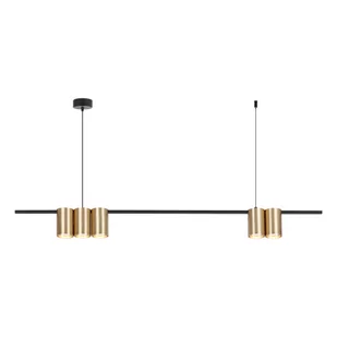 Lampa wisząca (listwa) GENESIS BLACK GOLD 5xGU10 - Lampy sufitowe - miniaturka - grafika 1