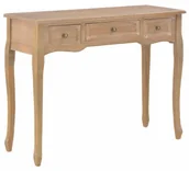 Konsole i sekretarzyki - Stolik brązowy z szufladami N8-H38 - miniaturka - grafika 1