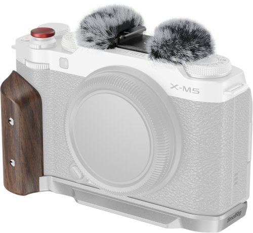 SmallRig SmallRig 5261 płytka montażowa L-kształtna + drewniany uchwyt do FUJIFILM X-M5 kolor srebrny