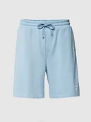 Spodnie sportowe męskie - Szorty z dzianiny dresowej o kroju regular fit z wyhaftowanym logo - miniaturka - grafika 1