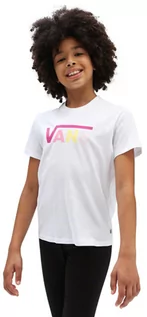 Koszulki dla dziewczynek - Vans FLYING V WHITE/FUCHSIA RED t-shirt dziecięcy - L - grafika 1