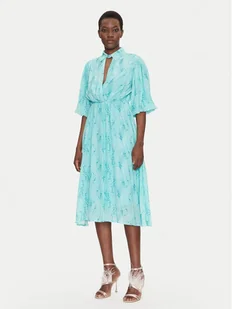 Fracomina Sukienka codzienna FS25SD2009W422J3 Błękitny Regular Fit - Sukienki - miniaturka - grafika 1