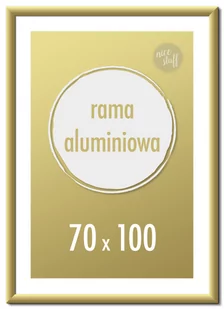 Ramka na zdjęcia 70x100 cm Ramki aluminiowe 100x70 cm złota - Ramki na zdjęcia - miniaturka - grafika 1