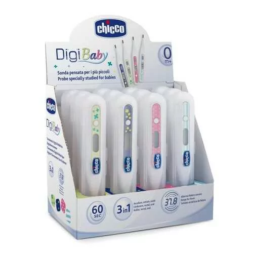 Chicco Digi Baby-12 kolor mix NEW Termometr elektroniczny dla dzieci