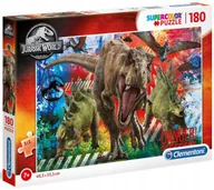 Puzzle - Puzzle Jurassic World Dinozaur Tyranozaur TRex 180 - miniaturka - grafika 1