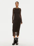 Sukienki - Patrizia Pepe Sukienka koktajlowa 8A1344 J149-K103 Czarny Slim Fit - miniaturka - grafika 1