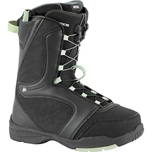 Nitro Damskie buty snowboardowe FLORA TLS BOOT´21, czarno-miętowe, 280 - Buty snowboardowe - miniaturka - grafika 1