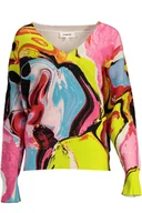 Swetry damskie - DESIGUAL RÓŻOWY SWETER DAMSKI - miniaturka - grafika 1