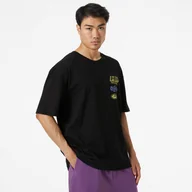 Koszulki sportowe męskie - Męski t-shirt z nadrukiem Helly Hansen Play Oversized T-Shirt - czarny - HELLY HANSEN - miniaturka - grafika 1
