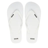 Klapki i japonki męskie - Japonki BOSS 50498208 Biały - miniaturka - grafika 1