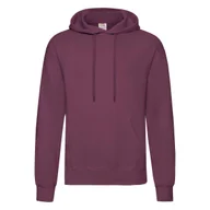 Bluzy męskie - Bluza męska z kapturem Hooded Sweat Fruit of the Loom - Burgund XXL - miniaturka - grafika 1