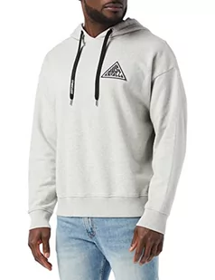 Just Cavalli Męska bluza sportowa Felpa, 856 m szary melanż, M - Bluzy męskie - miniaturka - grafika 1