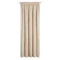 Zasłony - Zasłona Gotowa Reina Na Taśmie 135 x 270 Cm Beżowy szt. 1 - miniaturka - grafika 1
