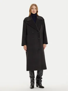 Imperial Płaszcz zimowy KI54IID Czarny Loose Fit - Płaszcze damskie - miniaturka - grafika 1