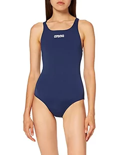 Arena Solid Swim Pro damski kostium kąpielowy, granatowy/biały, 36 2A242 - Stroje kąpielowe - miniaturka - grafika 1