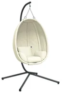 Fotele ogrodowe wiszące - Beżowa stojąca huśtawka ogrodowa G2-C68 - miniaturka - grafika 1