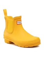 Kalosze damskie - Hunter Kalosze Original Chelsea WFS2078RMA Żółty - miniaturka - grafika 1