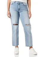 Spodnie damskie - Love Moschino Damskie spodnie na co dzień, Średni, jasnoniebieski, denim, 30W - miniaturka - grafika 1