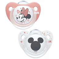 Smoczki uspokajające - Nuk Smoczek silikonowy 0-6 mies. rozm. M Disney 2 szt. - miniaturka - grafika 1