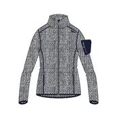 Kurtki damskie - CMP - damska kurtka Knit-Tech B.Blue-Biały, 40 - miniaturka - grafika 1