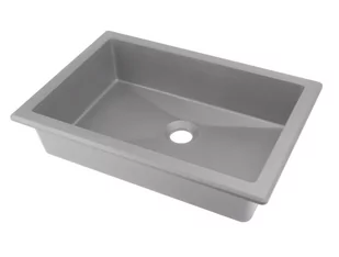 Deante Correo Umywalka podblatowa lub wpuszczana 50x35 cm szary metalik CQRSU5U - Umywalki - miniaturka - grafika 1