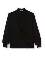 Swetry damskie - Noppies Cecia Knit Wrap Cardigan Ls kardigan damski, Black - P090, XXL - miniaturka - grafika 1